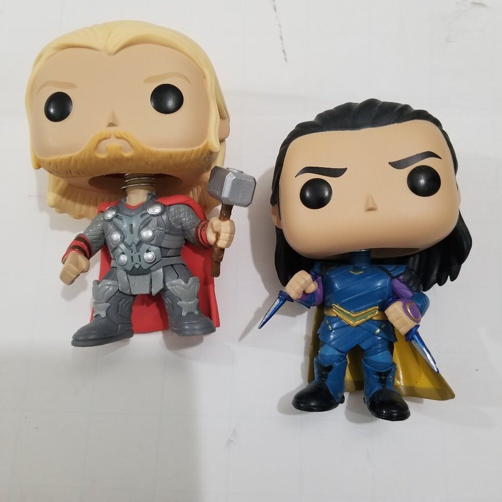 Thor and Loki bobbleheads